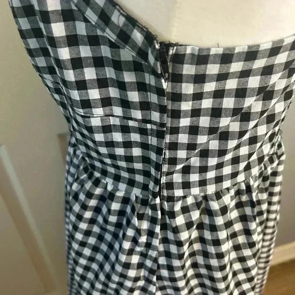 🖤🤍”Daphnea Paris” Black/White Checkered Midi Sundress w/ Pockets Size M🖤🤍 - Picture 5 of 13